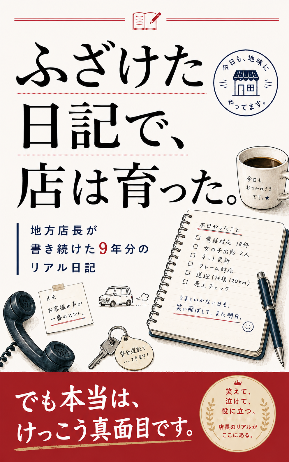 ふざけた日記で、店は育った。電子書籍表紙